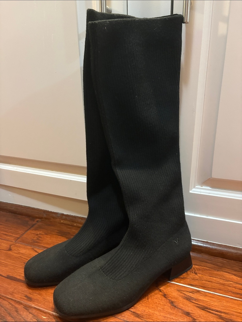 Tara Pro Square-Toe Water Repellent Wool Knee-High Boots - Picture 6 of 7